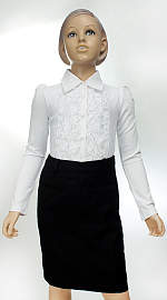 Блузка школьная TIGA В08 бел.